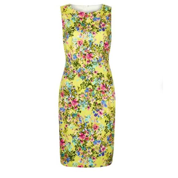 Hobbs London Floral Sheath Dress Women’s Small – Sleeveless Work Party Dress - Picture 2 of 7